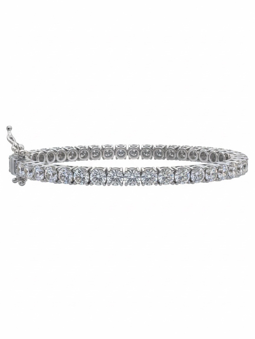 💎✨ Genuine Moissanite 18 CTW Tennis Bracelet | 925 Sterling Silver 8"